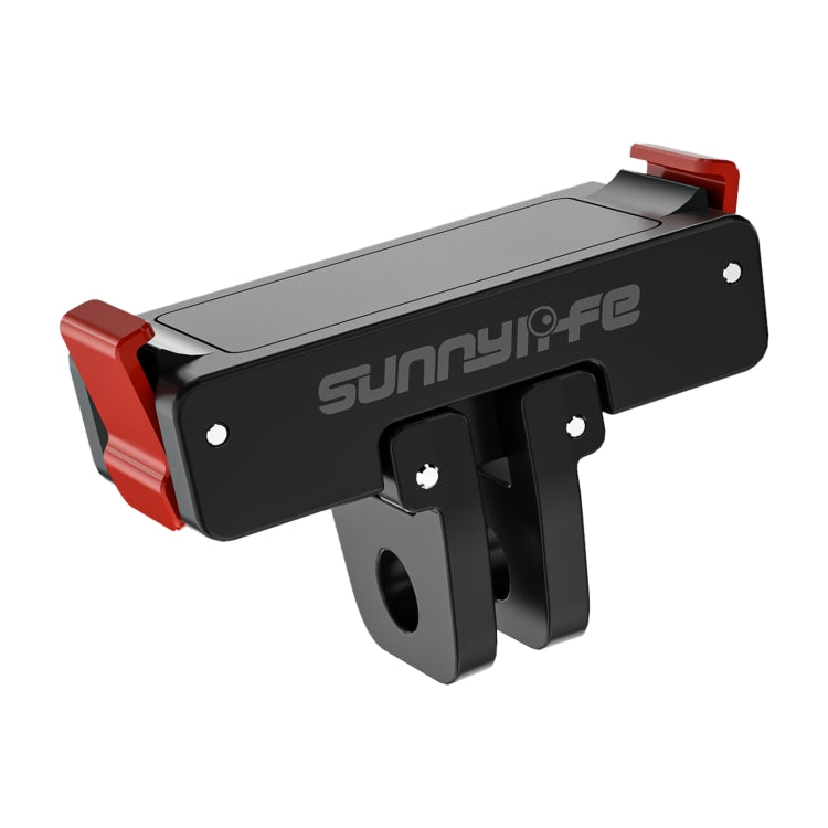 For DJI Osmo 360 / Action 5 Pro / 4 / 3 Sunnylife Foldable Magnetic Quick Release Mount Action Camera Selfie Stick Tripod Adapter Cam Stand (Black) - Mount & Holder by Sunnylife | Online Shopping UK | buy2fix