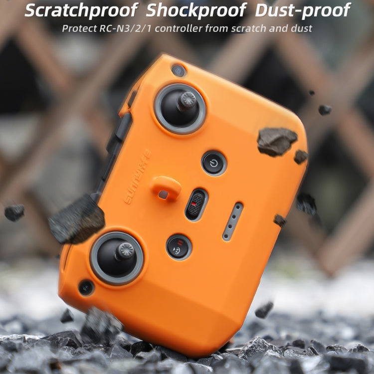 For DJI Neo / Mini 4 Pro / RC-N3 / RC-N2 / RC-N1 Sunnylife Controller Protective Cover Silicone Case with Neck Strap (Orange) - Cases & Bags by Sunnylife | Online Shopping UK | buy2fix