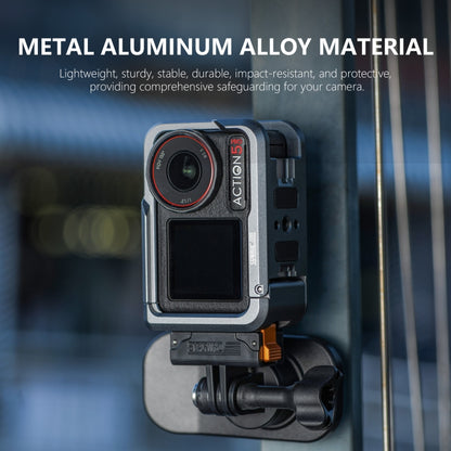 For DJI Osmo Action 5 Pro STARTRC Metal Cage Expansion Adapter Frame with Cold Shoe (Grey) - Protection Frame by STARTRC | Online Shopping UK | buy2fix