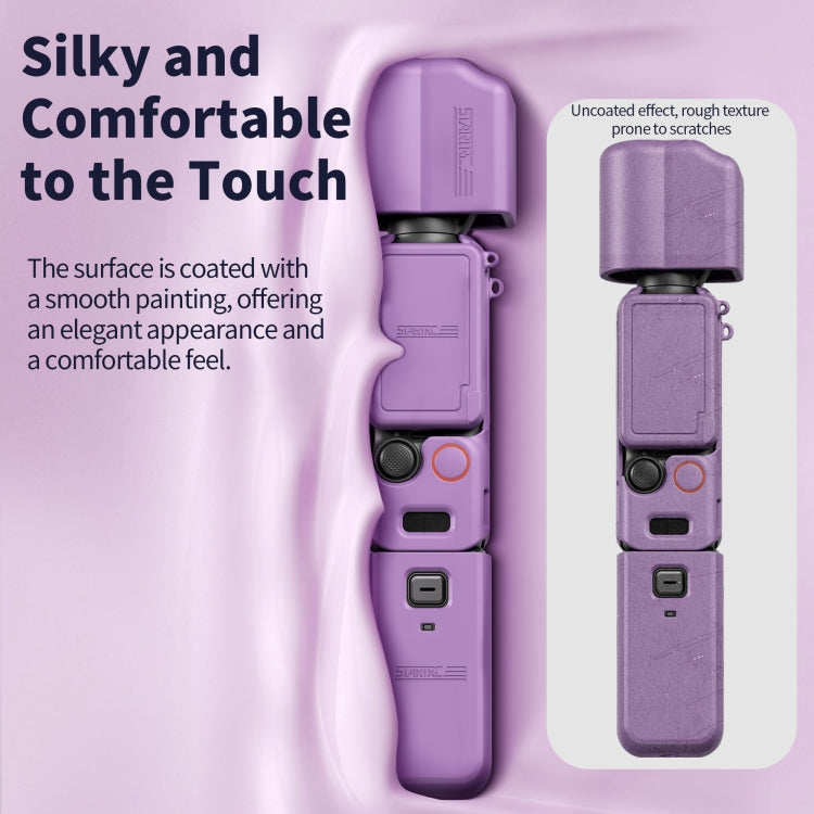 For DJI OSMO Pocket 3 STARTRC 5 in 1 Body Lens Handle Screen Silicone TPU Case (Black) - Case & Bags by STARTRC | Online Shopping UK | buy2fix