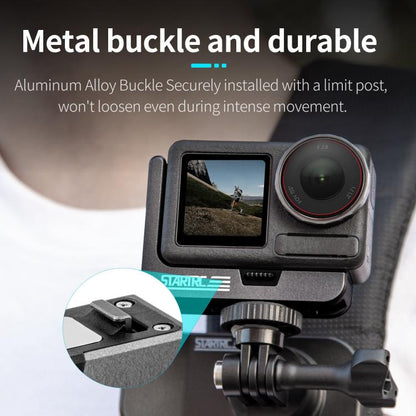 For DJI Osmo Action 5 Pro / 4 / 3 STARTRC L-shaped Magnetic Quick Release Bracket (Black) - Mount & Holder by STARTRC | Online Shopping UK | buy2fix