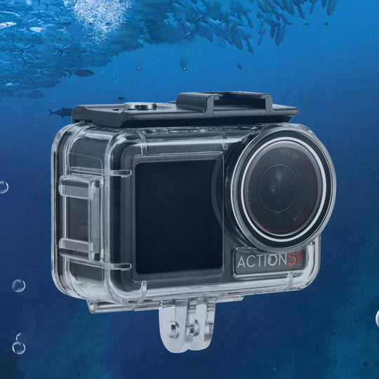 For DJI Osmo Action 5 Pro / 3 / 4 STARTRC 40m Underwater Waterproof Housing Diving Case (Transparent)