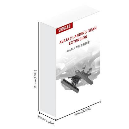 For DJI AVATA 2 STARTRC Folding Heightened Landing Gear Training Rack (Black) -  by STARTRC | Online Shopping UK | buy2fix