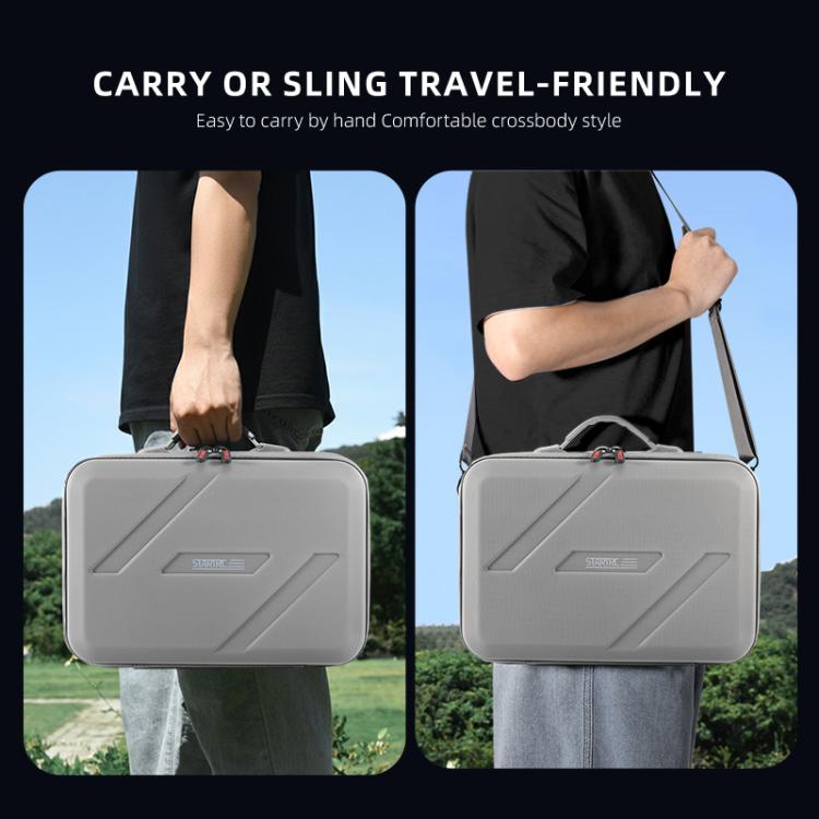 For DJI Mini 5 Pro STARTRC Shoulder PU Storage Bag Handbag (Grey) - Backpacks & Bags by STARTRC | Online Shopping UK | buy2fix