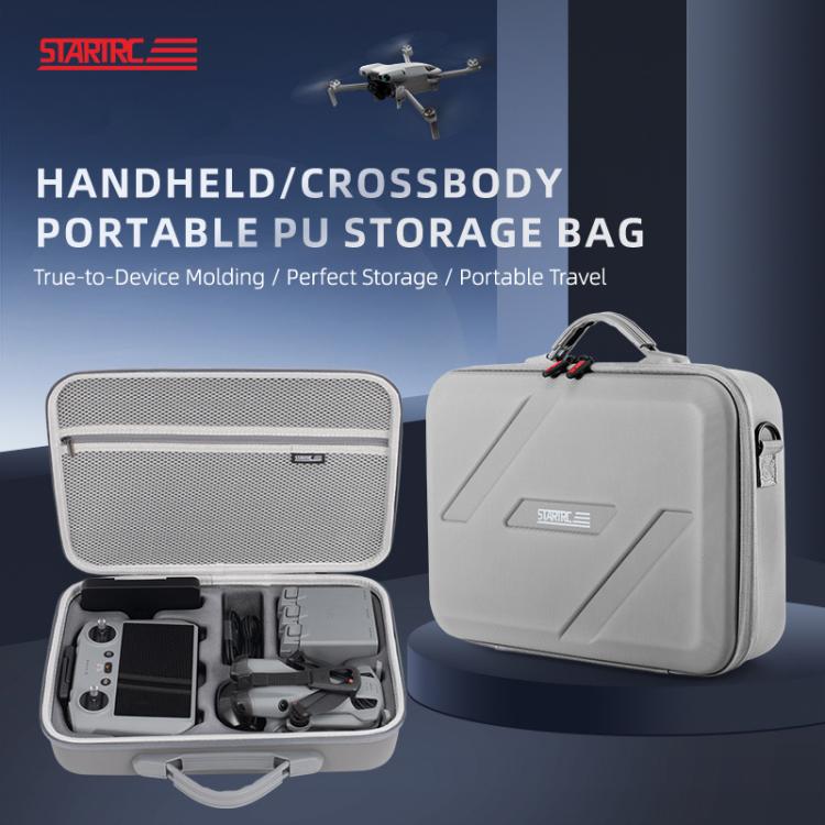 For DJI Mini 5 Pro STARTRC Shoulder PU Storage Bag Handbag (Grey) - Backpacks & Bags by STARTRC | Online Shopping UK | buy2fix