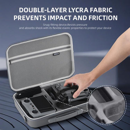 For DJI Mini 5 Pro STARTRC Shoulder PU Storage Bag Handbag (Grey) - Backpacks & Bags by STARTRC | Online Shopping UK | buy2fix