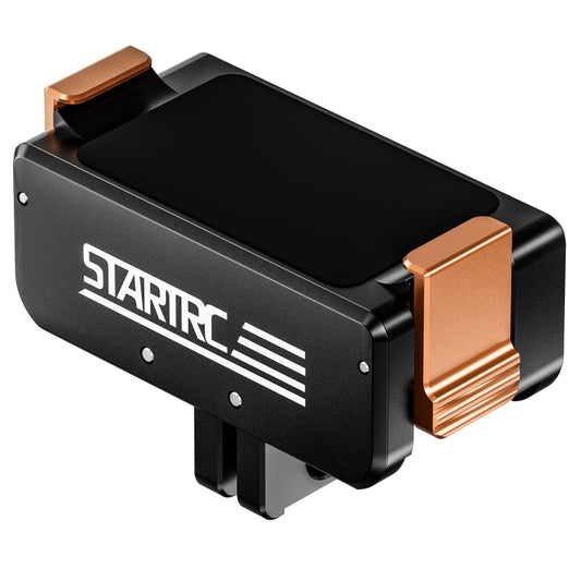 For DJI Osmo Action 5 Pro / 4 / 3 STARTRC Metal Quick Adapter Magnetic Foldable Extension Bracket (Black+Orange) by STARTRC