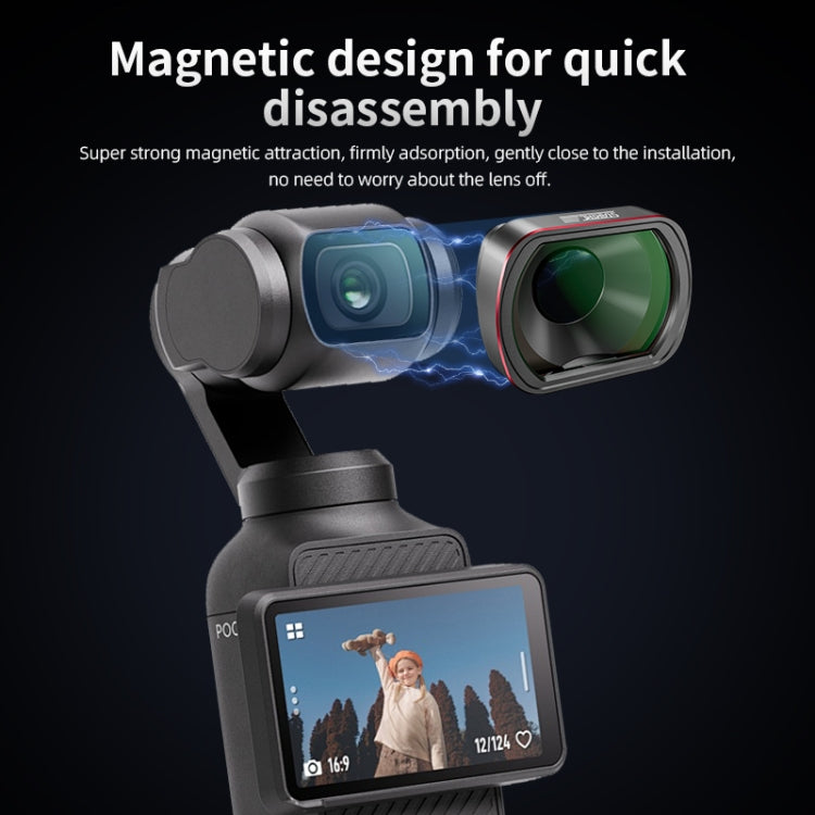 For DJI OSMO Pocket 3 STARTRC 10X Macro Lens Filter (Black) - Lens Accessories by STARTRC | Online Shopping UK | buy2fix