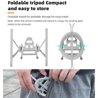 For DJI Mini 3 / 3 Pro BRDRC Folding Heightened Landing Gear Training Rack (Grey) - Mount & Holder by BRDRC | Online Shopping UK | buy2fix