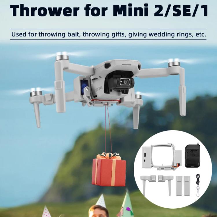 For DJI Mini 2 / Mavic Mini Air-Dropping System Thrower Parabolic (Grey) - Other by BRDRC | Online Shopping UK | buy2fix