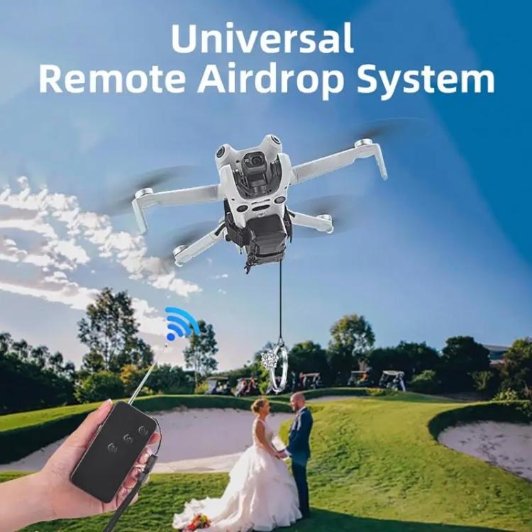 BRDRC Air-Dropping System Drone Thrower Parabolic For DJI Mini 4 Pro / 3 Pro / Air 3 / Mavic 3 / 3 Pro (Black) - Other by BRDRC | Online Shopping UK | buy2fix