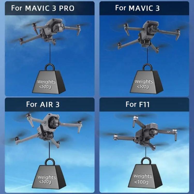 BRDRC Air-Dropping System Drone Thrower Parabolic For DJI Mini 4 Pro / 3 Pro / Air 3 / Mavic 3 / 3 Pro (Black) - Other by BRDRC | Online Shopping UK | buy2fix