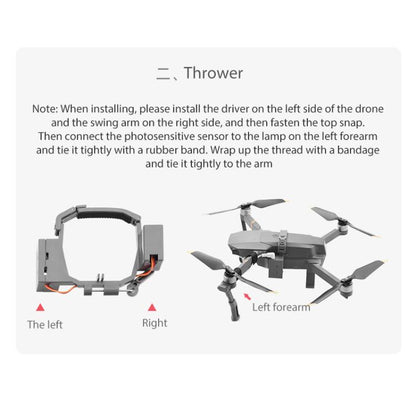 For DJI Mavic Pro BRDRC Air-Dropping System Thrower Parabolic (Grey) - Other by BRDRC | Online Shopping UK | buy2fix