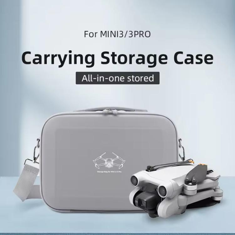 For DJI Mini 3 / 3 Pro BRDRC Shoulder Drone Remote Control Storage Carrying Bag (Grey) - Carry Cases & Bags by BRDRC | Online Shopping UK | buy2fix