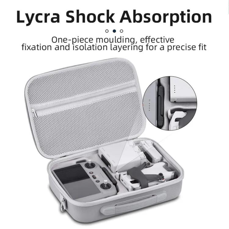 For DJI Mini 4 Pro BRDRC Shoulder Drone Remote Control Storage Carrying Bag (Grey) - Carry Cases & Bags by BRDRC | Online Shopping UK | buy2fix