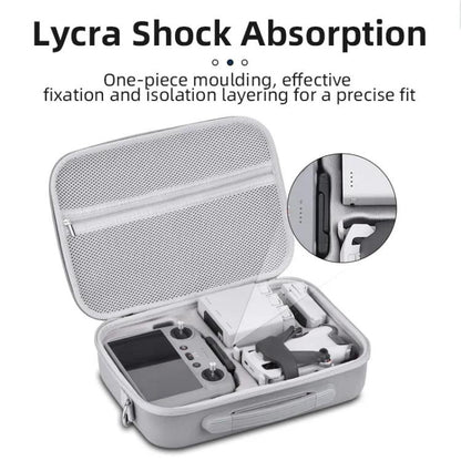 For DJI Mini 4 Pro BRDRC Shoulder Drone Remote Control Storage Carrying Bag (Grey) - Carry Cases & Bags by BRDRC | Online Shopping UK | buy2fix