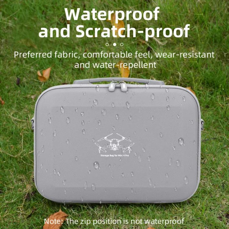 For DJI Mini 4 Pro BRDRC Shoulder Drone Remote Control Storage Carrying Bag (Grey) - Carry Cases & Bags by BRDRC | Online Shopping UK | buy2fix