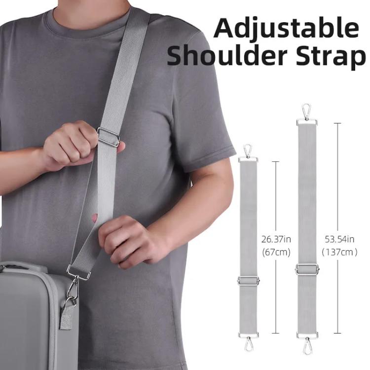 For DJI Mini 4 Pro BRDRC Shoulder Drone Remote Control Storage Carrying Bag (Grey) - Carry Cases & Bags by BRDRC | Online Shopping UK | buy2fix