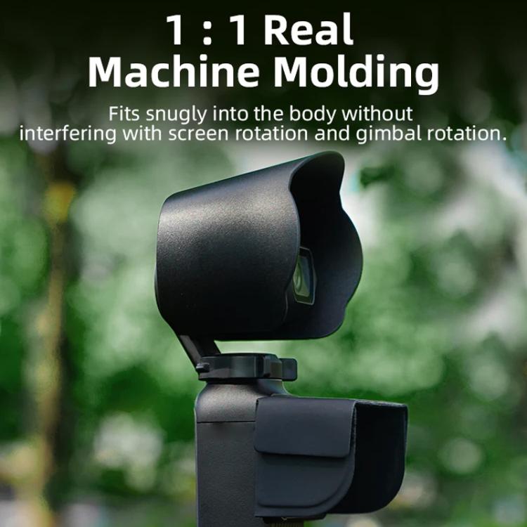 For DJI OSMO Pocket 3 BRDRC Sunshade Lens Protective Cover Hood (Black) - Lens Accessories by BRDRC | Online Shopping UK | buy2fix