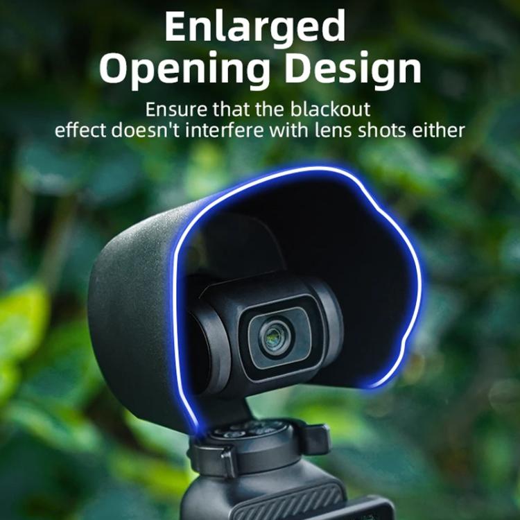 For DJI OSMO Pocket 3 BRDRC Sunshade Lens Protective Cover Hood (Black) - Lens Accessories by BRDRC | Online Shopping UK | buy2fix