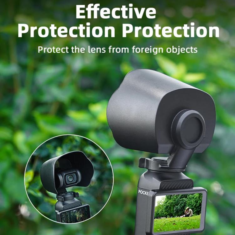 For DJI OSMO Pocket 3 BRDRC Sunshade Lens Protective Cover Hood (Black) - Lens Accessories by BRDRC | Online Shopping UK | buy2fix