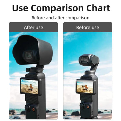 For DJI OSMO Pocket 3 BRDRC Sunshade Lens Protective Cover Hood (Black) - Lens Accessories by BRDRC | Online Shopping UK | buy2fix