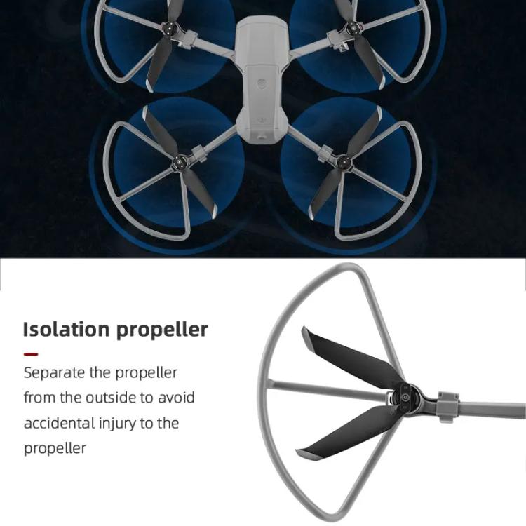 For DJI Mavic Air 2 / Air 2S BRDRC Drone Propeller Protective Guard Anti-collision Ring (Grey) - Holder Series by BRDRC | Online Shopping UK | buy2fix