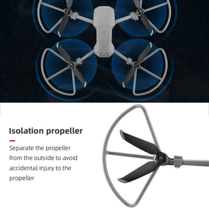 For DJI Mavic Air 2 / Air 2S BRDRC Drone Propeller Protective Guard Anti-collision Ring (Grey) - Holder Series by BRDRC | Online Shopping UK | buy2fix