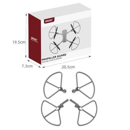For DJI Mavic Air 2 / Air 2S BRDRC Drone Propeller Protective Guard Anti-collision Ring (Grey) - Holder Series by BRDRC | Online Shopping UK | buy2fix
