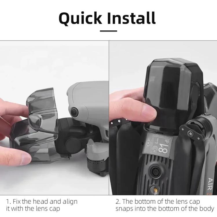 For DJI Air 3 BRDRC Lens Protective Cover Gimbal Cover (Black) - Other by BRDRC | Online Shopping UK | buy2fix