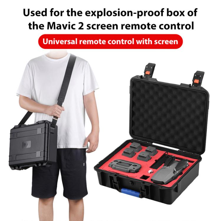 For DJI Mavic 2 BRDRC Crossbody Safety Carrying Storage Bag Waterproof Explosion-proof Box (Black) - Backpacks & Bags by BRDRC | Online Shopping UK | buy2fix