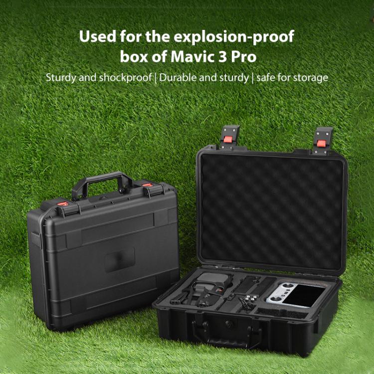 For DJI Mavic 3 Pro BRDRC Safety Carrying Case Storage Bag Hard Travel Waterproof Shock-proof Box (Black) - Backpacks & Bags by BRDRC | Online Shopping UK | buy2fix
