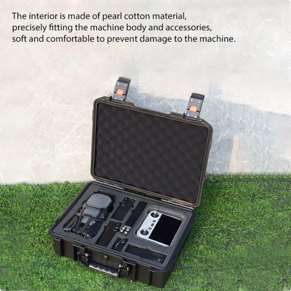 For DJI Mavic 3 Pro BRDRC Safety Carrying Case Storage Bag Hard Travel Waterproof Shock-proof Box (Black) - Backpacks & Bags by BRDRC | Online Shopping UK | buy2fix