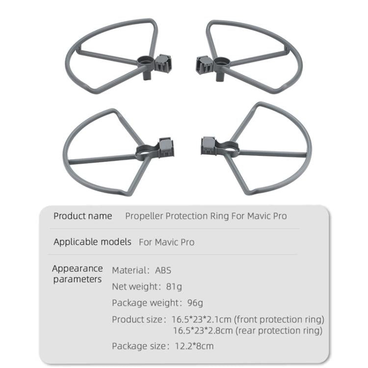 For DJI Mavic Pro BRDRC Drone Propeller Protective Guard Anti-collision Ring (Grey) - Holder Series by BRDRC | Online Shopping UK | buy2fix
