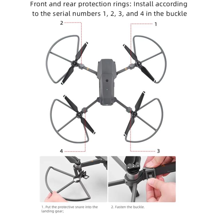 For DJI Mavic Pro BRDRC Drone Propeller Protective Guard Anti-collision Ring (Grey) - Holder Series by BRDRC | Online Shopping UK | buy2fix
