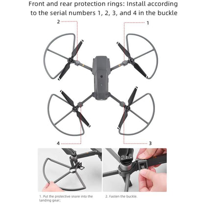 For DJI Mavic Pro BRDRC Drone Propeller Protective Guard Anti-collision Ring (Grey) - Holder Series by BRDRC | Online Shopping UK | buy2fix
