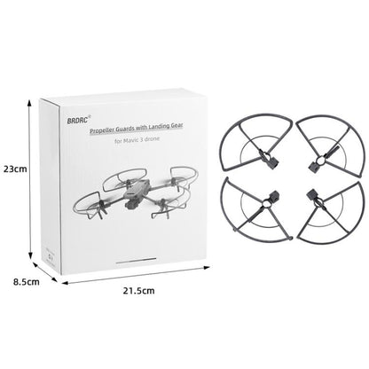 For DJI Mavic 3 / 3 Pro BRDRC Drone Propeller Protective Guard Anti-collision Ring (Grey) - Holder Series by BRDRC | Online Shopping UK | buy2fix