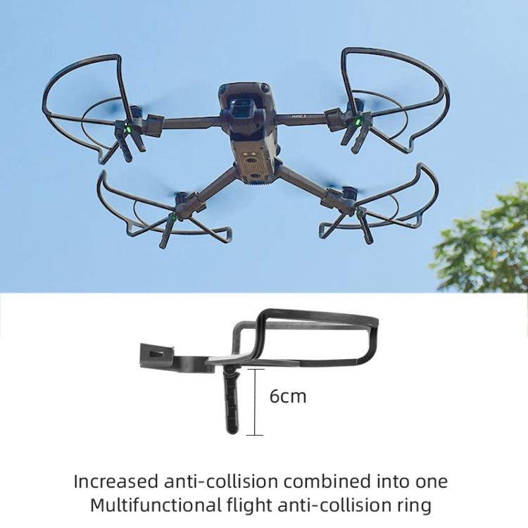 For DJI Mavic 3 / 3 Pro BRDRC Drone Propeller Protective Guard Anti-collision Ring (Grey) - Holder Series by BRDRC | Online Shopping UK | buy2fix