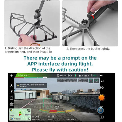 For DJI Mavic 2 Pro / 2 Zoom BRDRC Drone Propeller Surround Protective Guard Anti-collision Ring (Grey) - Holder Series by BRDRC | Online Shopping UK | buy2fix