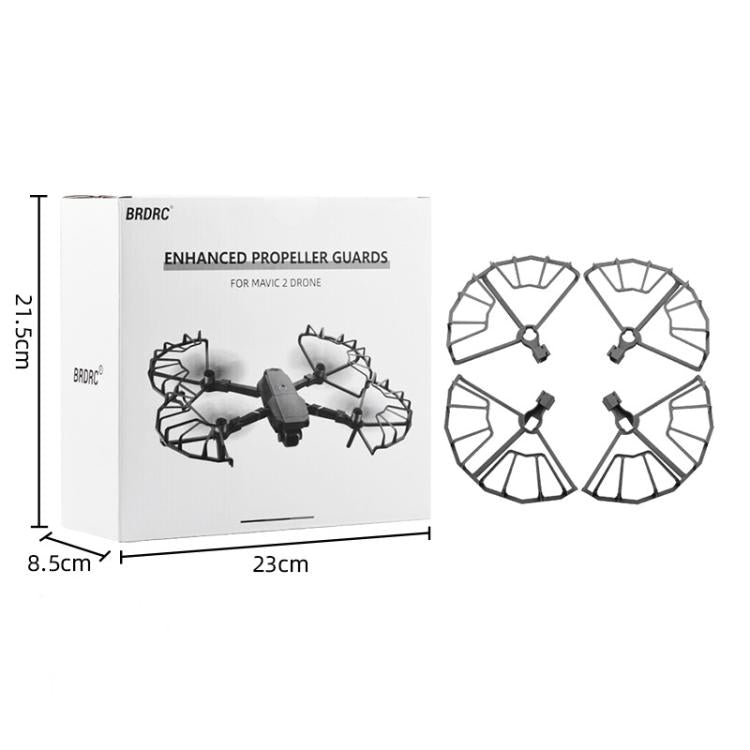 For DJI Mavic 2 Pro / 2 Zoom BRDRC Drone Propeller Surround Protective Guard Anti-collision Ring (Grey) - Holder Series by BRDRC | Online Shopping UK | buy2fix