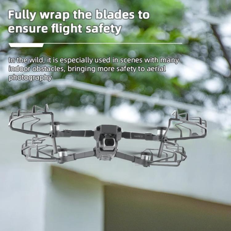 For DJI Mavic 2 Pro / 2 Zoom BRDRC Drone Propeller Surround Protective Guard Anti-collision Ring (Grey) - Holder Series by BRDRC | Online Shopping UK | buy2fix