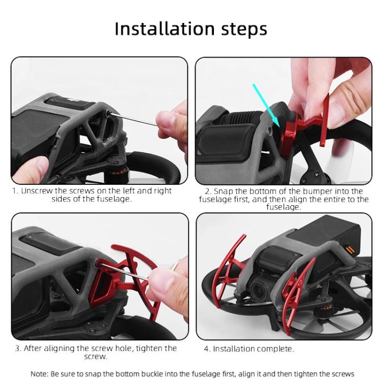 For DJI Avata BRDRC Gimbal Lens Anti-collision Aluminum Alloy Guard Bumper (Black) - Other by BRDRC | Online Shopping UK | buy2fix