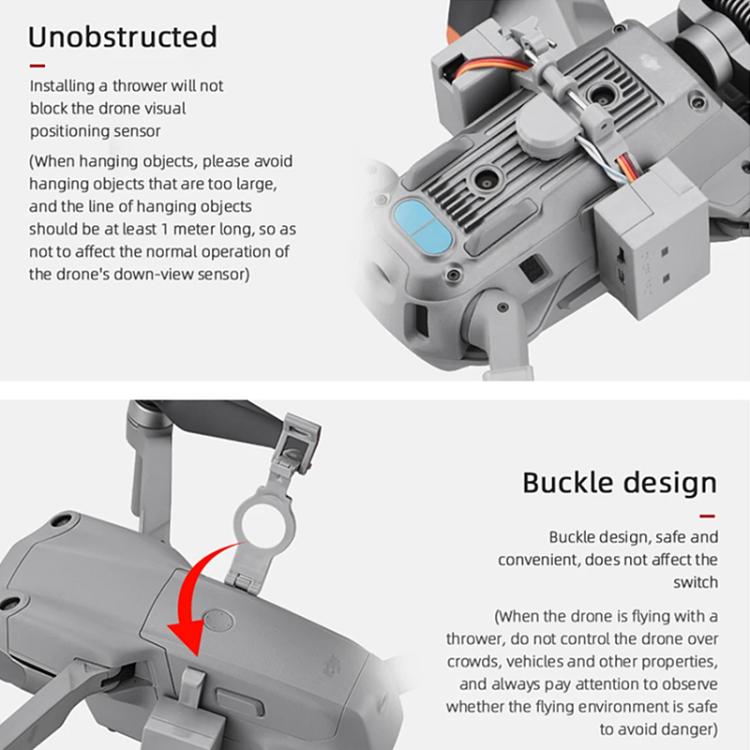 For DJI Mavic Air 2 / Air 2S BRDRC Air-Dropping System Thrower Parabolic (Grey) - Other by BRDRC | Online Shopping UK | buy2fix