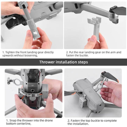For DJI Mavic Air 2 / Air 2S BRDRC Air-Dropping System Thrower Parabolic (Grey) - Other by BRDRC | Online Shopping UK | buy2fix