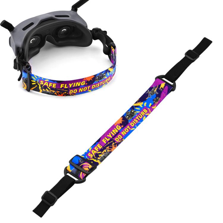 BRDRC Colorful Graffiti Headband Fixed Strap For DJI Aavta Goggles 2 / FPV Goggles V2 - Other by BRDRC | Online Shopping UK | buy2fix