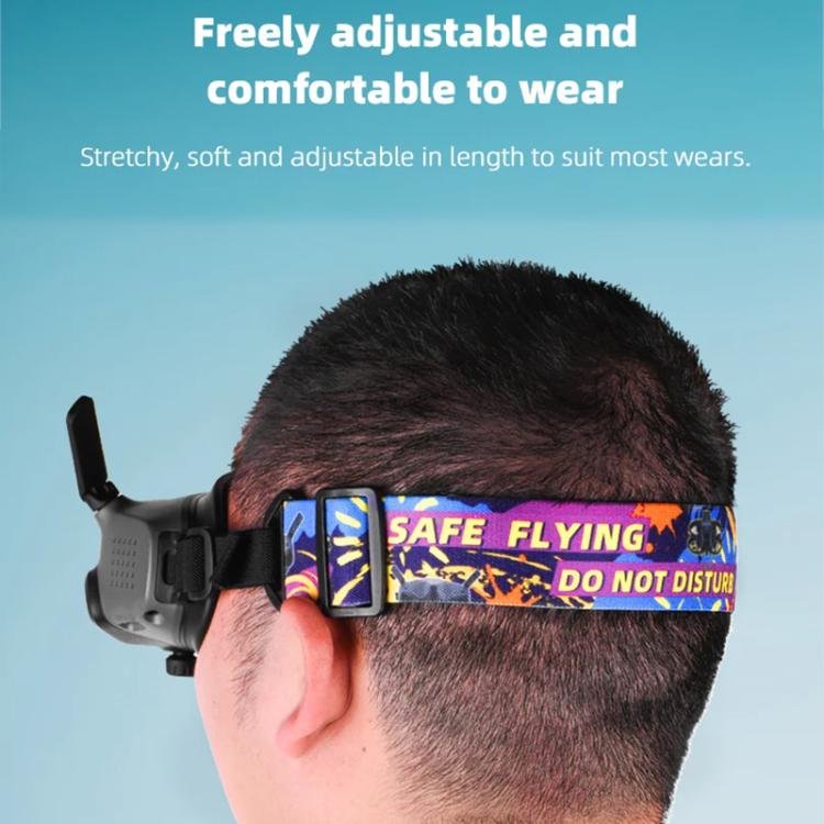 BRDRC Colorful Graffiti Headband Fixed Strap For DJI Aavta Goggles 2 / FPV Goggles V2 - Other by BRDRC | Online Shopping UK | buy2fix