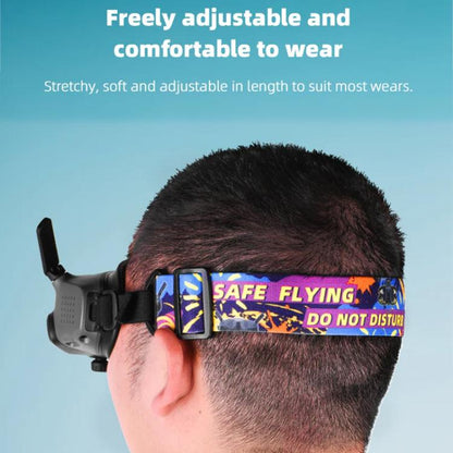 BRDRC Colorful Graffiti Headband Fixed Strap For DJI Aavta Goggles 2 / FPV Goggles V2 - Other by BRDRC | Online Shopping UK | buy2fix