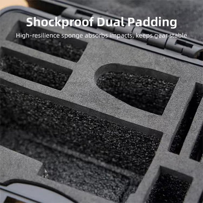 For DJI OSMO Action 5 Pro / 4 / 3 Camera Hard Storage Box Bag Protective Case (Black) - Case & Bags by BRDRC | Online Shopping UK | buy2fix