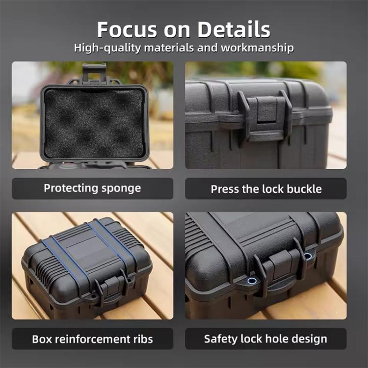 For DJI OSMO Action 5 Pro / 4 / 3 Camera Hard Storage Box Bag Protective Case (Black) - Case & Bags by BRDRC | Online Shopping UK | buy2fix