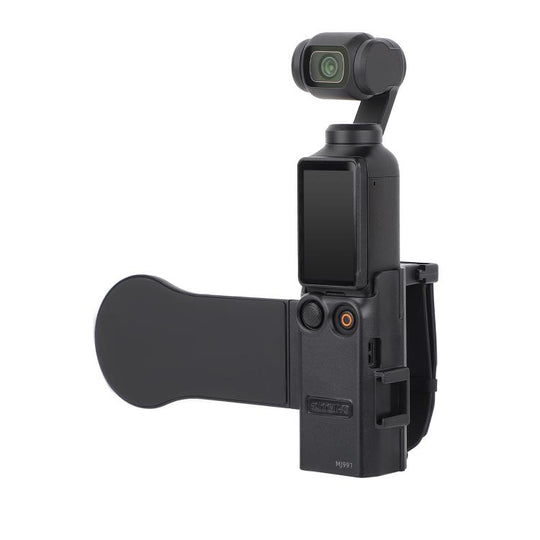 For DJI Osmo Pocket 3 Sunnylife Hand Band Magnetic Expansion Adapter Phone Teleprompter Holder Mount Extension Handle (Black)